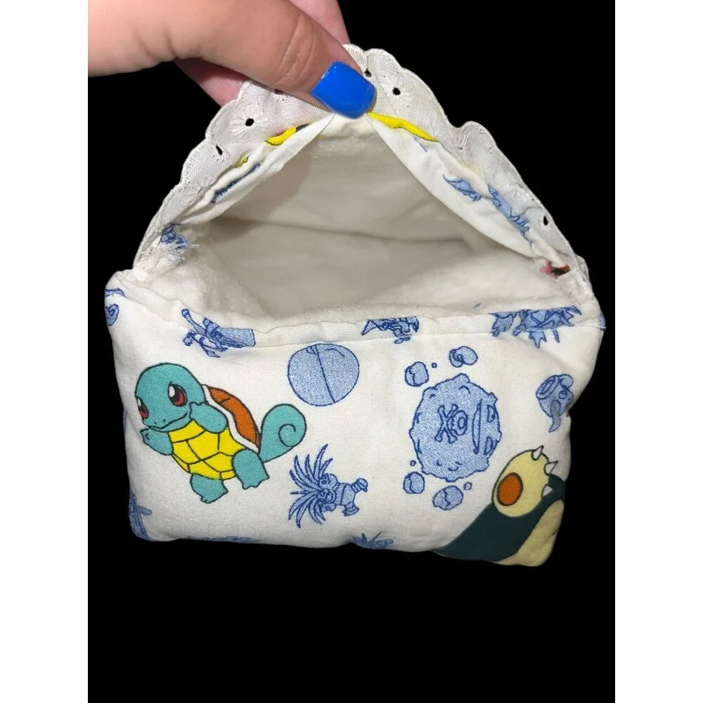 Vintage Homemade 1990s Beanie Baby/Doll‎ Sleeping Bag Pokemon 1998 13” Long